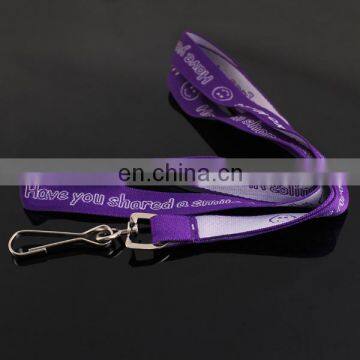 high quality waven lanyard with metal hook