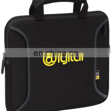 black portable neoprene laptop bag with handle washable renewable