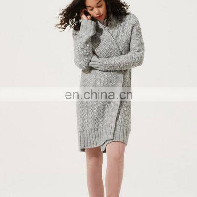 Womens Knitted Female Long Jersey Sweater Cardigan