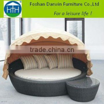 garden furniture plastic weave daybed DW-B031
