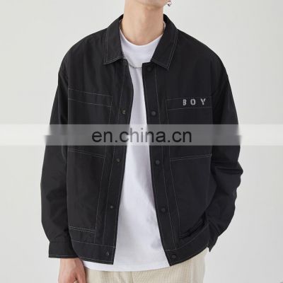 Breathable western unique customized design woolen men join different fabric for winter