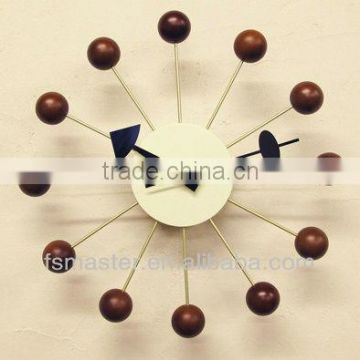 popularoriginal quality walnut balls wall clock