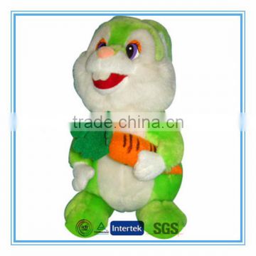 Custom stuffed toy rabbit with carrot wholesale