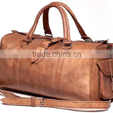 wholesale men leather duffle bag