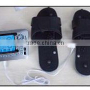 2 channels physical therapy equipment with 4 electrodes and slipper AS-979