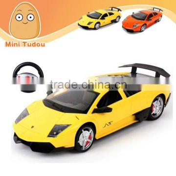 1:14 High imitation RC model Racing car with steering wheel with light and music, top racing rc car, high speed imperial racing