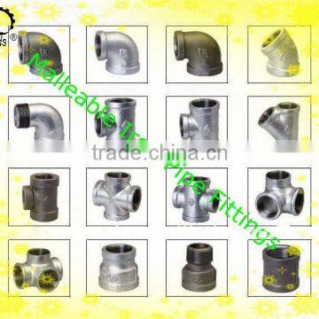 Malleable iron pipe fittings