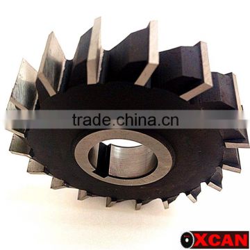 HSS Staggered Teeth Side and Face Milling Cutter with M2 Material