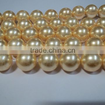 14 mm MOPGolden Pearls beads