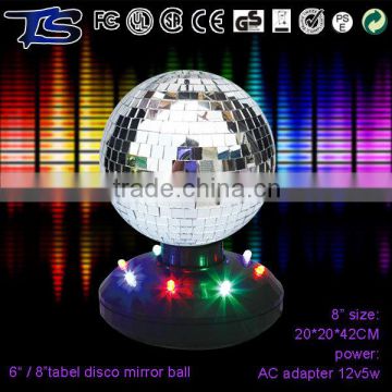 4'disco mirror ball decoration christmas with color LED