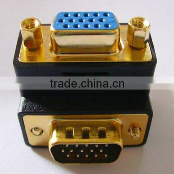 gold plated wireless vga db 15pin female to male gender adapter manufacturer