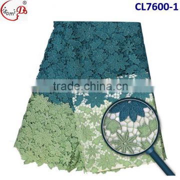 CL7600 Popular design good qualiy cord lace fabric, guirupre lace fabric for sale