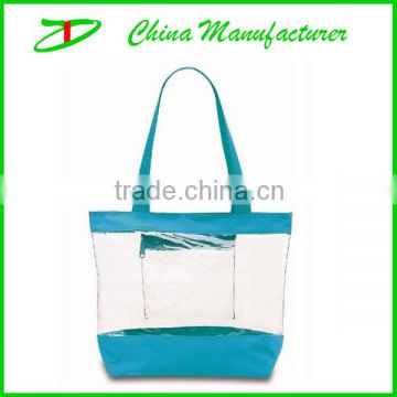 womens beautiful pvc clear tote bag