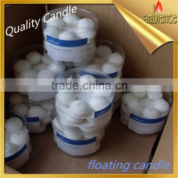Floating Candle scented white ball party candle