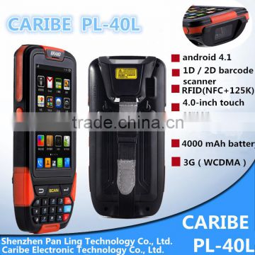 CARIBE PL-40L Aa138 Wholesale OEM Handheld PDA support Wifi buletooth1D barcode scanner ,GPS,3G