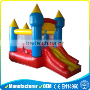 factory price inflatable mini bouncy castle with slide