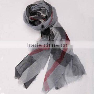 Cshmere Classic Fashion Shawl Checked Design Polar Fleece Scarf