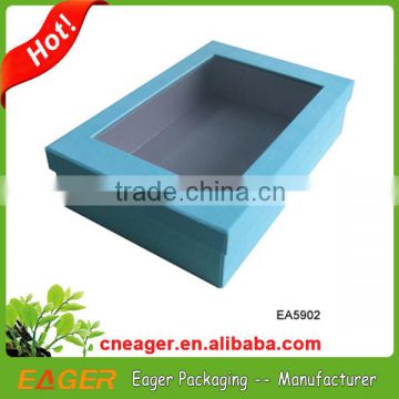 Cardboard boxes for packaging with window, for ties fancy packaging boxes
