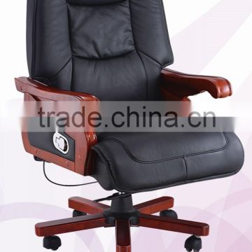 Top Rated Bearing Office Chair with Adjustable Wood Arms