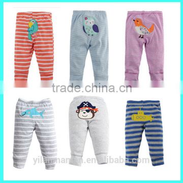 Hot sale 100% cotton cute embroirdery kids / children / baby pants for autumn                        
                                                Quality Choice