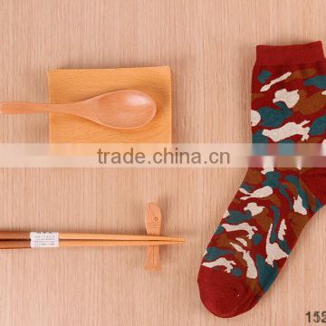 high quality thick custom colorful camo custom cotton socks