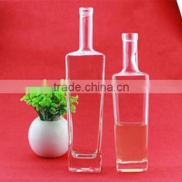 Pretty shape cheap price liquor glass bottles 500ml cooking oil bottles heart shape bottle