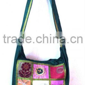 Hottest selling beautiful multi patchwork vintage fabric shoulder bag/messenger bag