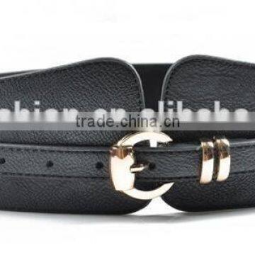 wide waist pu leather SET belt