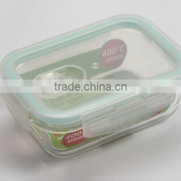 leakproof borosilicate glass lunch box with air hole