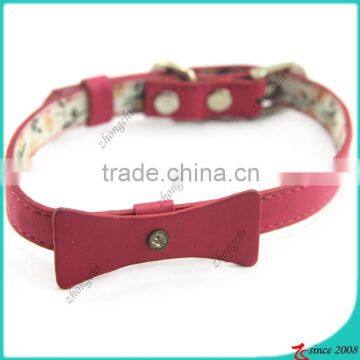 Red Leather Bowknot Cats Collor for Pets Accessories (PC15121413)