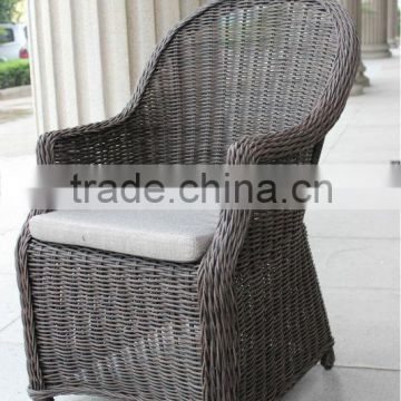 Brown color rattan dining outdoor furniture chair