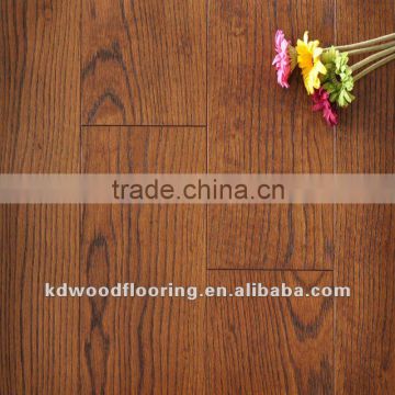 Semi glossy white oak engineered wood flooring