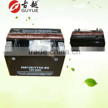 Good quality 12v lead acid battery with yuasa guidance YTX9-BS
