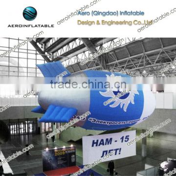 Inflatable helium specialty tethered blimp for advertising / Blue air float /dirigible