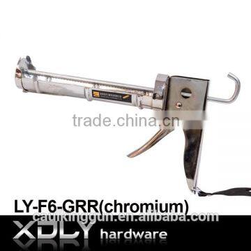 Newest chromeplate Caulking Gun/ with Ratchet Rod Sealing Caulk gun