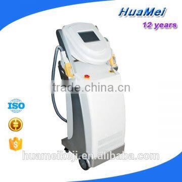 Double Handles OPT SHR IPL Hair Removal Machine / Vertical E-Light IPL Beauty Equipment