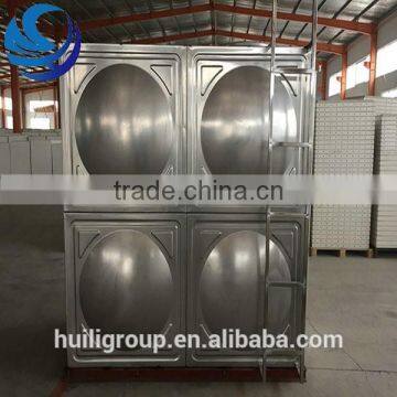 Low price silver and welding stainless steel panel sectional water storage tank