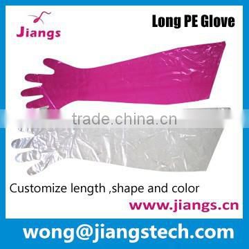 Jiangs Disposable arm length OB gloves,PE