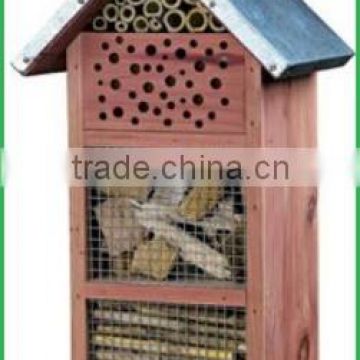 FSC wood wooden bee house,wooden bee hotel,wooden bee habitat