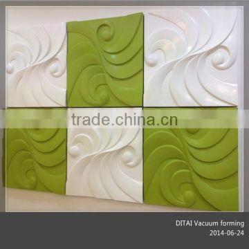 Vacuum formed polycarbonate 3D wall panels