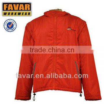 OEM waterproof Worker Fleece lining Winter Jacket with Hood