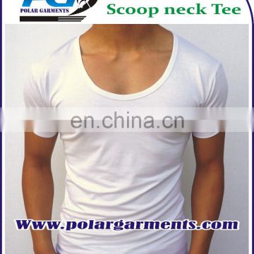 Wholesale Scoop neck T shirts / Custom Printing t shirt