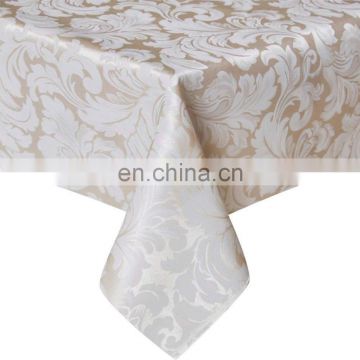 ColorBird Scroll Damask Jacquard Tablecloth Polyester Fabric Water Resistant Spillproof Table Cover