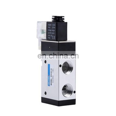 New Design 3V Series Single Coil Mini Type Stainless Steel 3/2 Way Single Electrical Control 3V410-15 Pneumatic Solenoid Valve