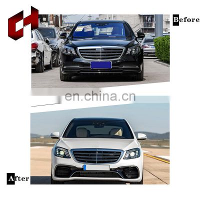 CH Single Layer Gloss Auto Rear Trunk Wing Wide Bodykit New Upgrade Luxury For Mercedes-Benz S Class W222 14-20 S63