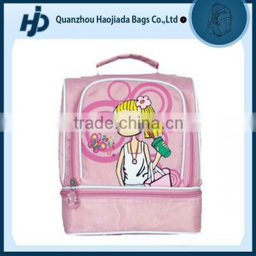 Cute cartoon character fashion insulated lunch bag for girls