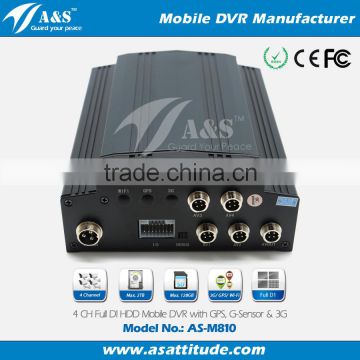 DVR With Hard Drive, 4CH GPS 3G Vehicle DVR