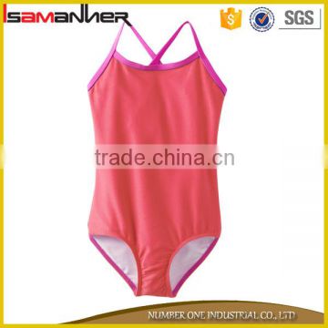 Pure color 1-7years triangle sexy one piece sexy little girls bikini                        
                                                                                Supplier's Choice