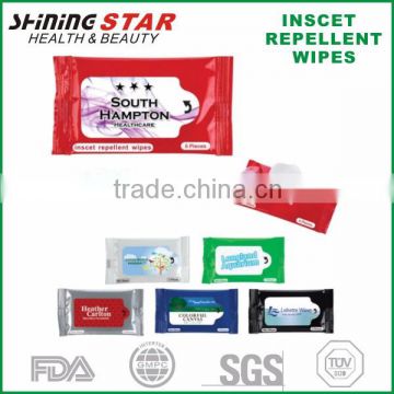 JS-05005 EPA approved china supplier 5pcs anti mosquito wipes for outdoor