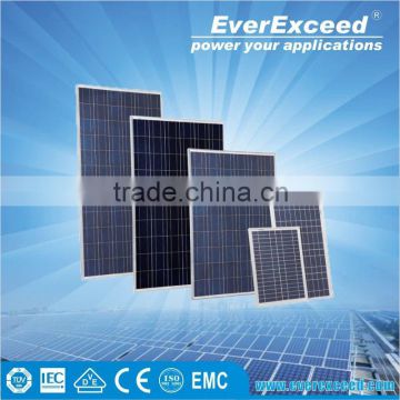 EverExceed 150W Polycrystalline Solar Panel module price with TUV/VDE/CE/IEC Certificates
